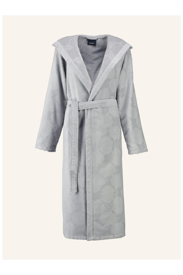 Women's Hooded Bathrobe 1652, Velvet Quality, 100% Cotton, Made in Germany