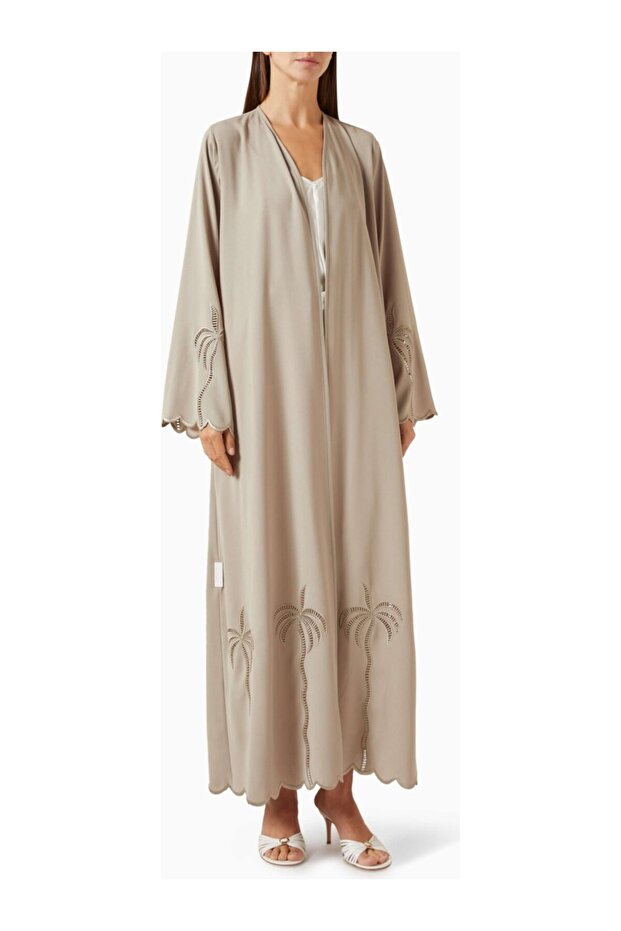 Palm Embroidered Georgette Abaya Fashion Designed with Luxurious Comfort