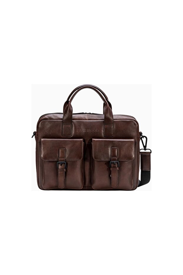 Memphis Leather Briefcase with Laptop Compartment, Luxurious, Both Stylish and Functional