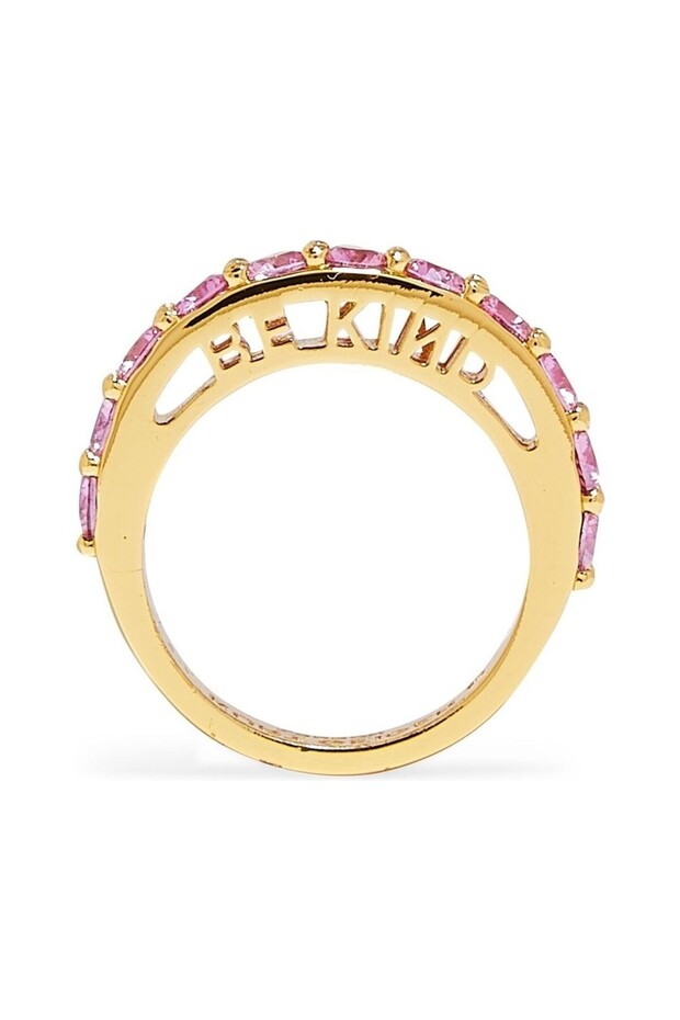 Be Kind Band Ring, Colorful Crystal Ring