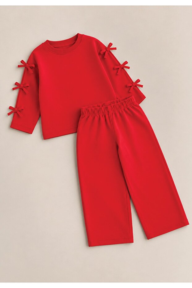 Seasonal Sweatshirt Set 2-8 Years Red