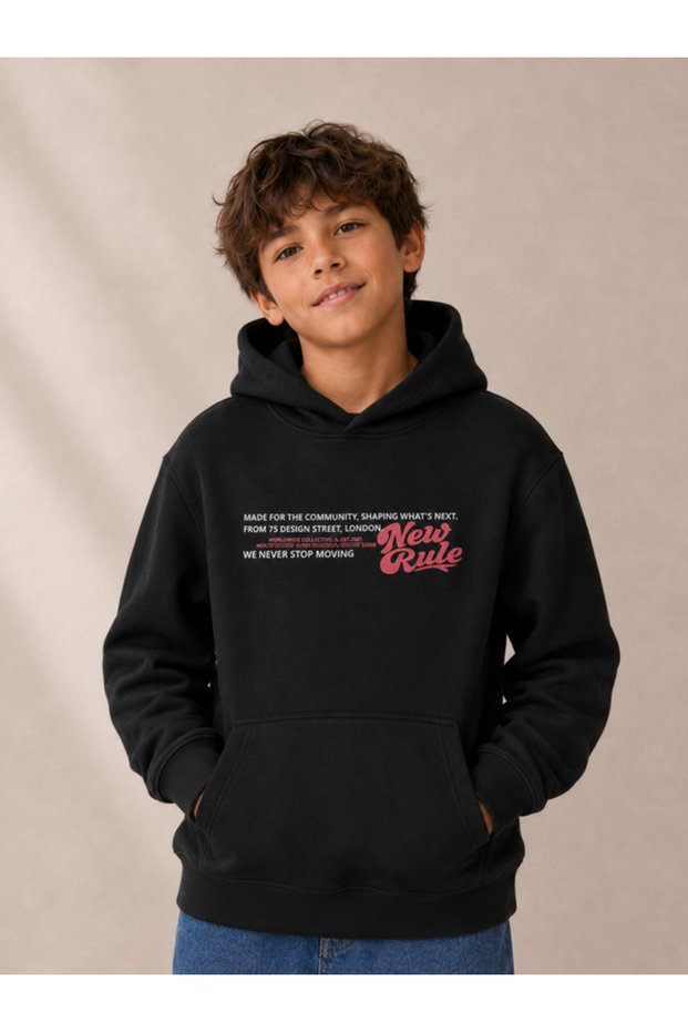 Boys’ Front and Back Graphic Sweatshirt Hoodie