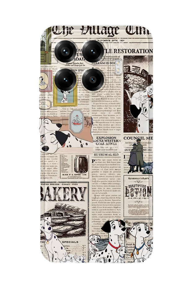 Xiaomi 17t Pro Compatible 101 Dalmatians Patterned Transparent Phone Case