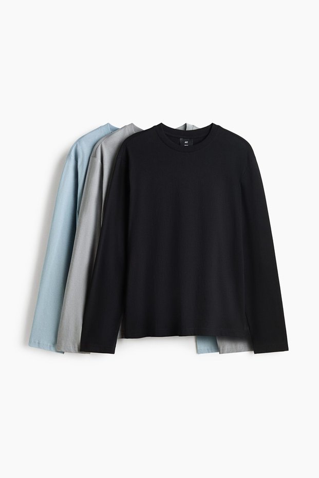 3'lü Regular Fit Jarse Üst