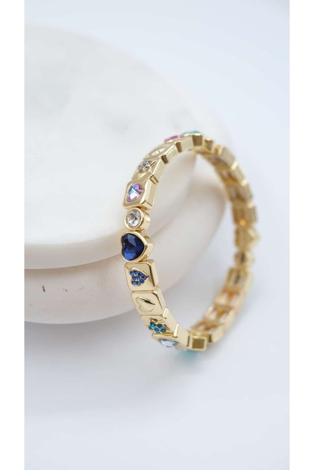 Figure Detailed Colorful Ceramic Bracelet
