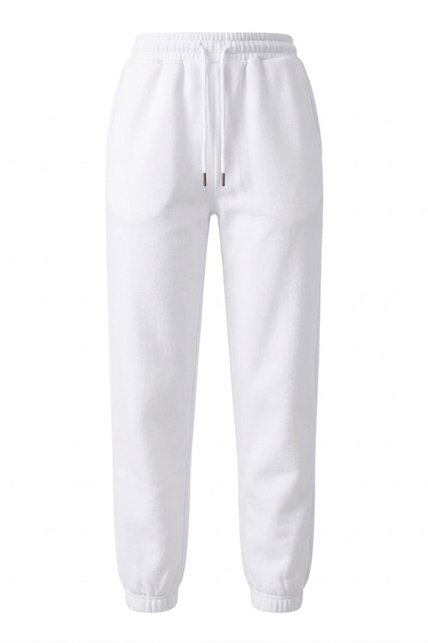 Basic Tracksuit with Elastic Cuffs - Ecru Ekru