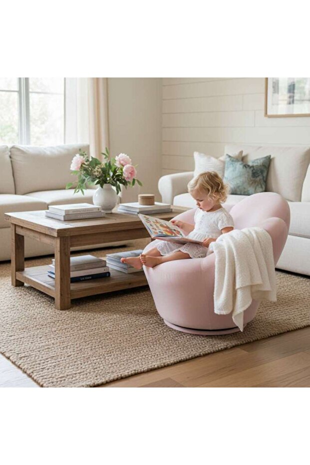 Floral Princess Kids Seating Upholstered - Pink