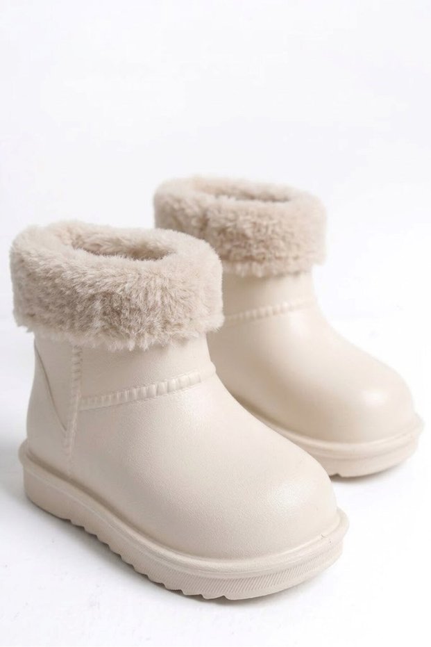 Baby Kids Waterproof Furry Boots Children's Winter Boots Water Resistant Lightweight Boots Furry Winter Boots