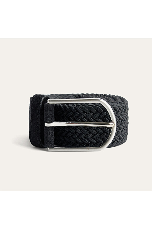 Men's Black Mesh Belt