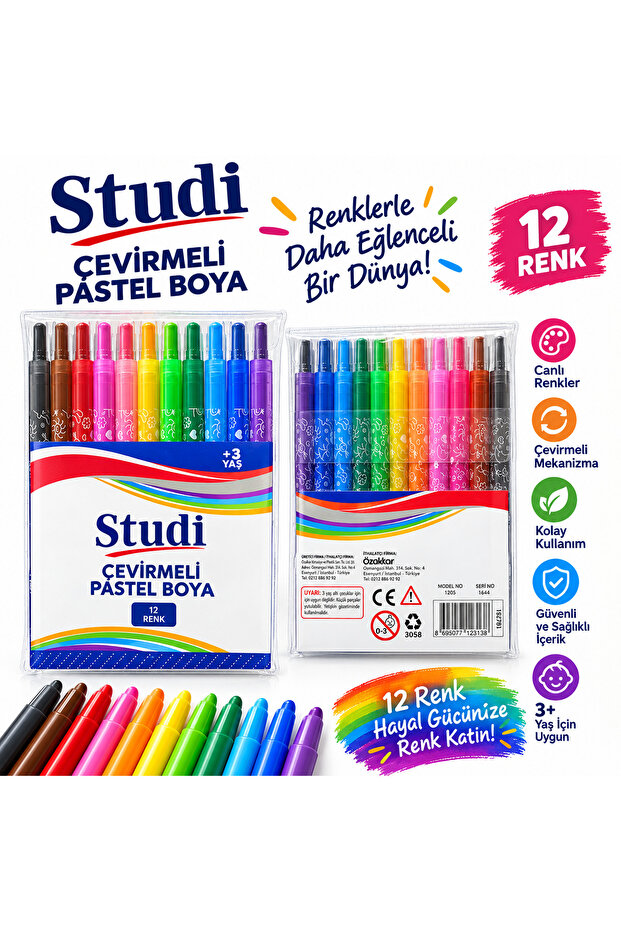 çevirmeli pastel boya