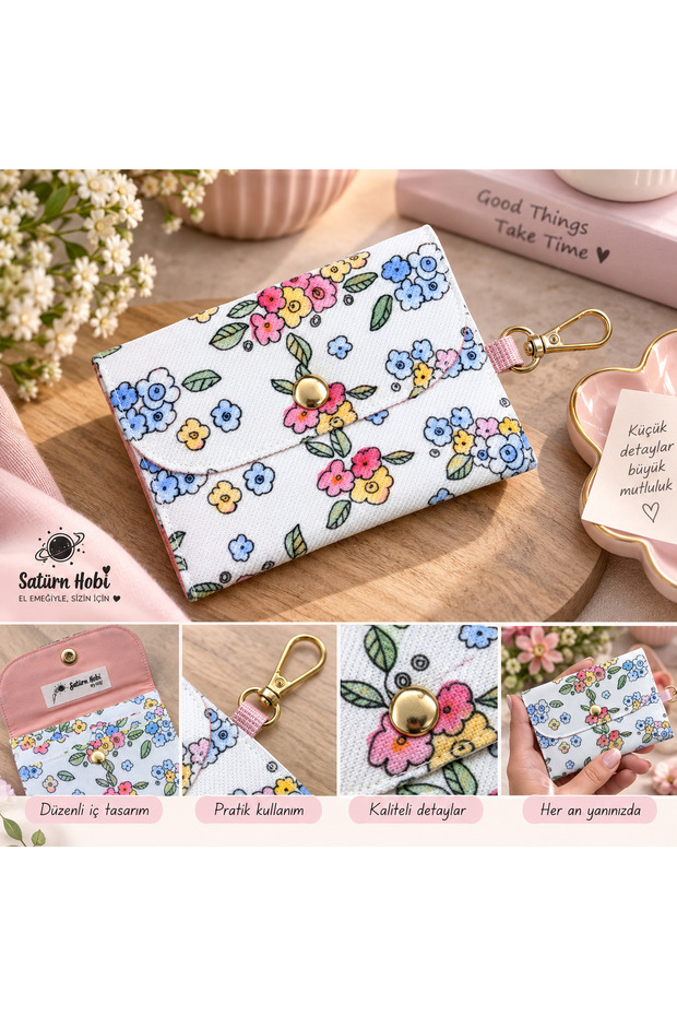 Handmade Patterned Fabric Wallet & Card Holder