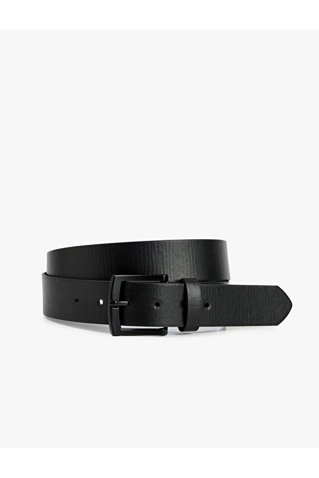 Buckle Faux Leather Belt