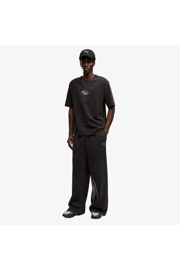 Spc Wide Unisex Black Sweatpants