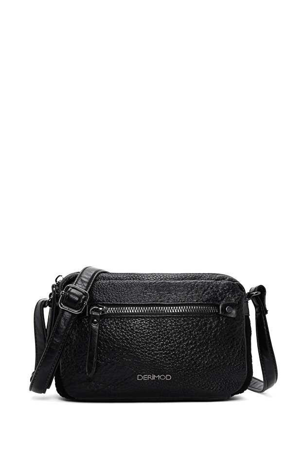 Women's Black Long Strap Crossbody Bag Wb100004Sf