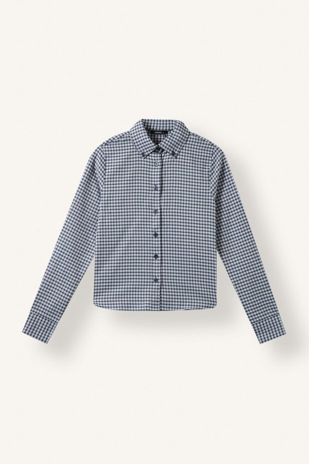 Fitted Checkered Long Sleeve Shirt I6503Ax26Au