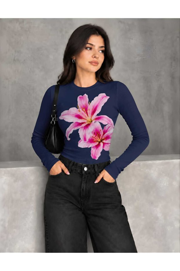 Women's Basic Slim Fit Long Sleeve T-Shirt