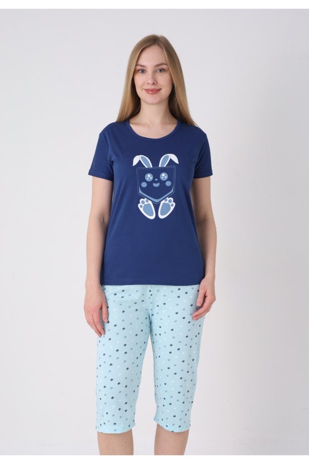 Pijama damă cu model de Paște, blumarin