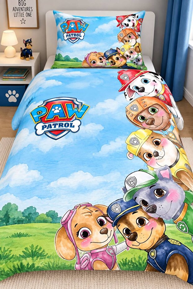 Pawpatrol Series, Single Duvet Cover Set (Without Sheets)