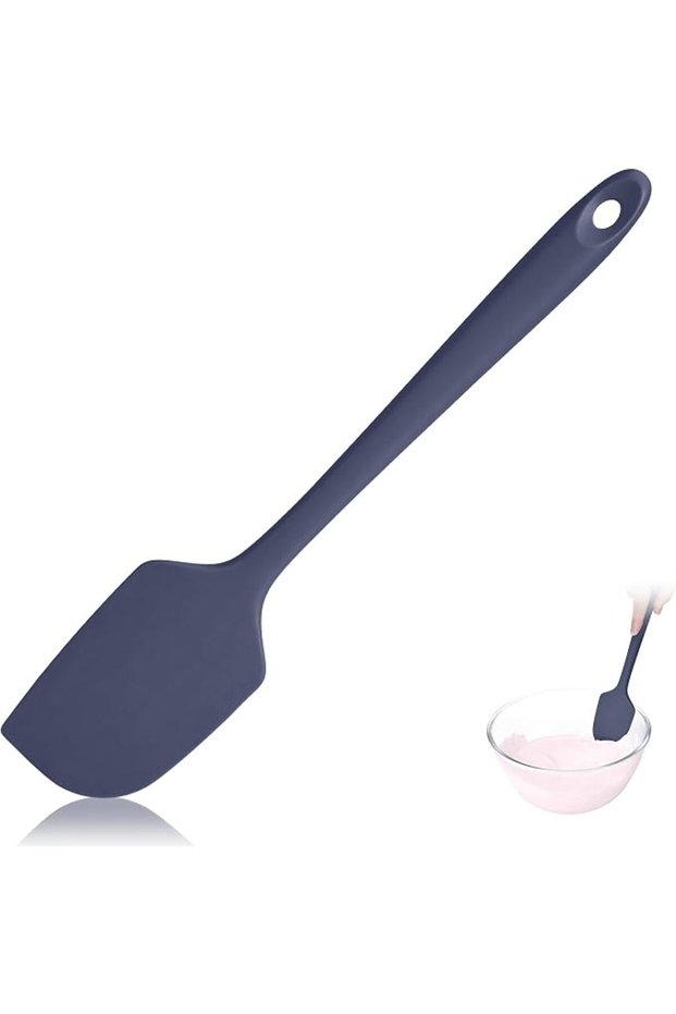 315 ℃ ملعقة سيليكون كبيرة مقاومة للحرارة للخبز، باللون الأسود
