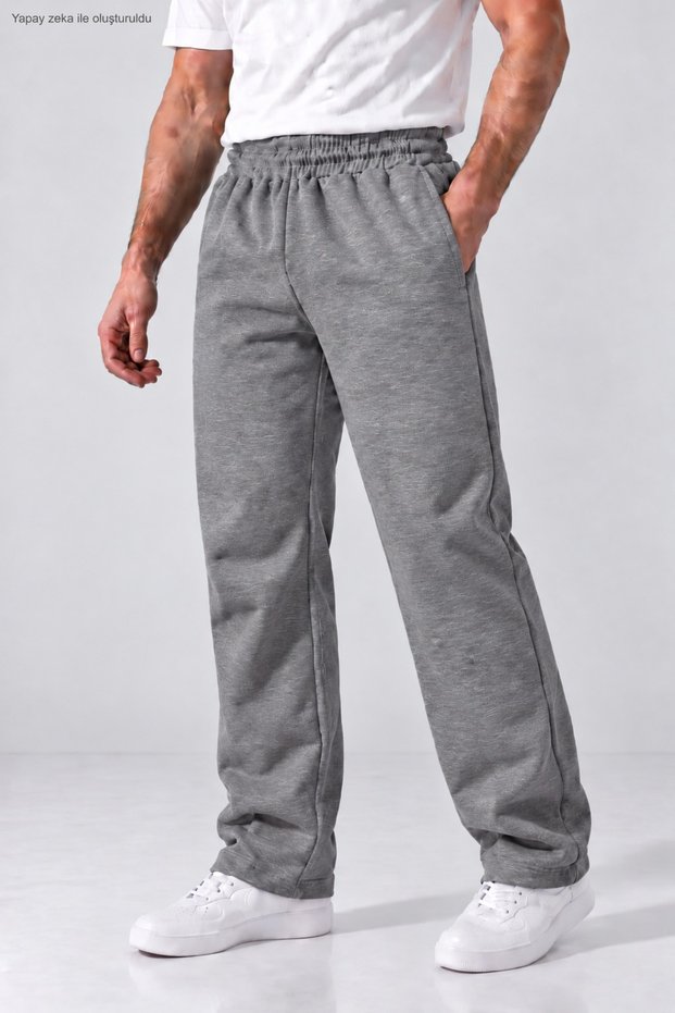 Men's Loose Fit Sweatpants Streetwear Wide Leg Straight Leg Knitted Bottoms