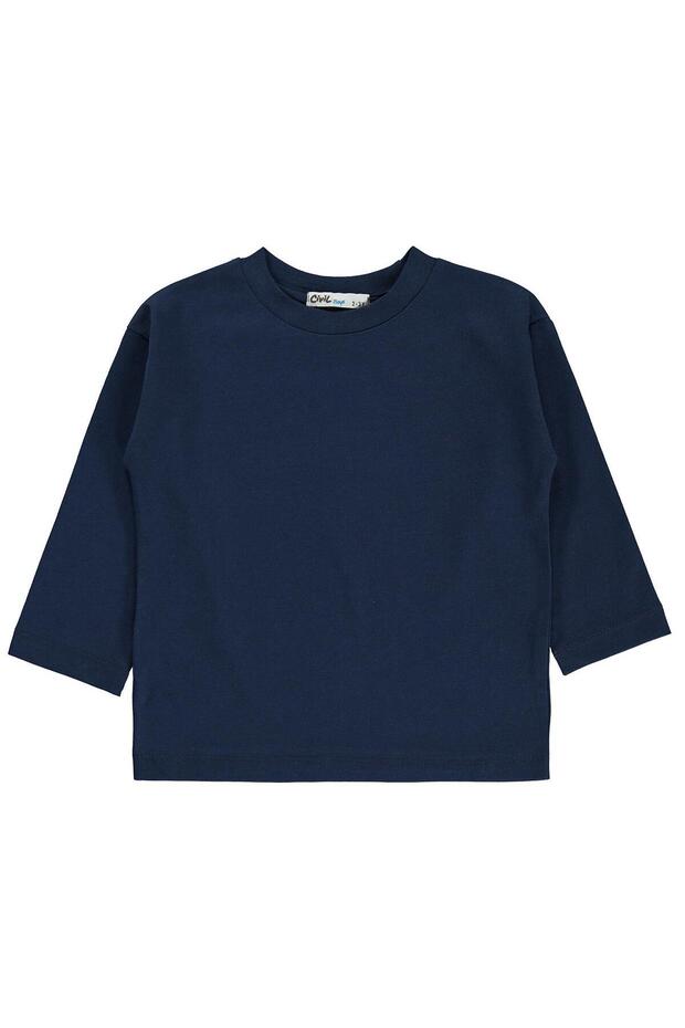 Basic Sweatshirt for 2-5 Years - Navy Blue