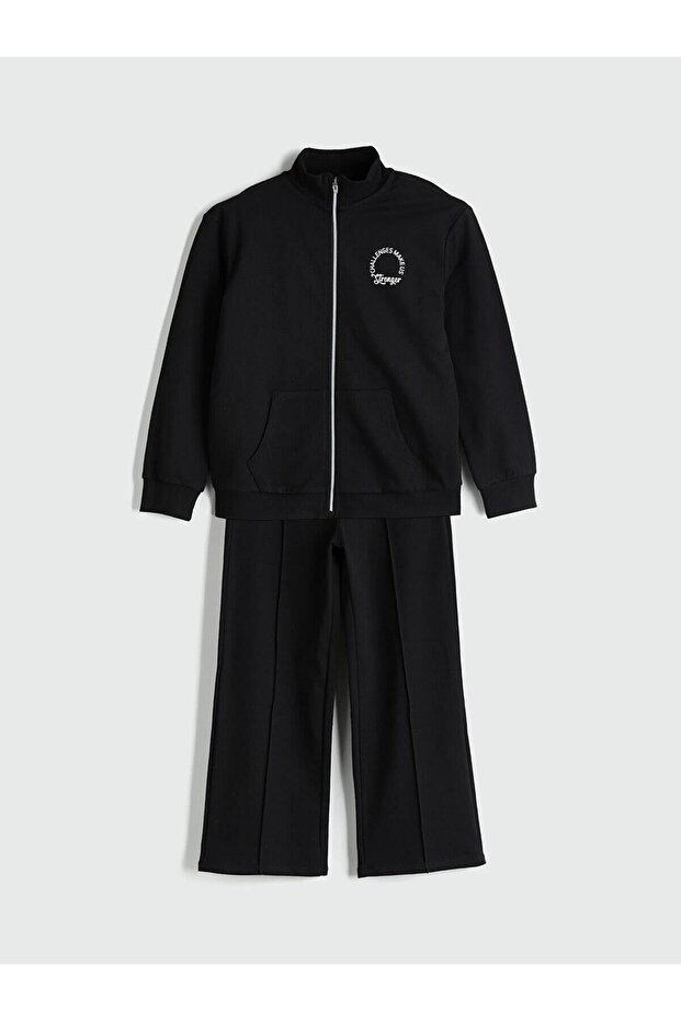 High Collar Girls' Tracksuit Set (W5)