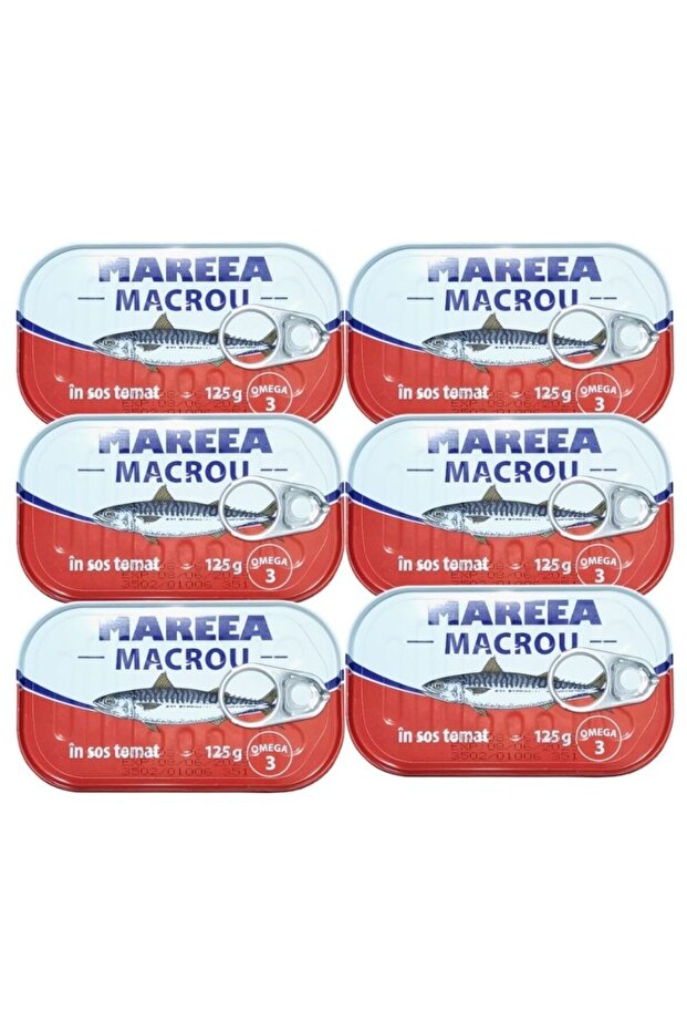 Pachet 6x Mareea- Macrou in sos tomat 125g