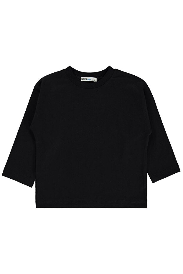Basic Sweatshirt for Ages 2-5 - Black