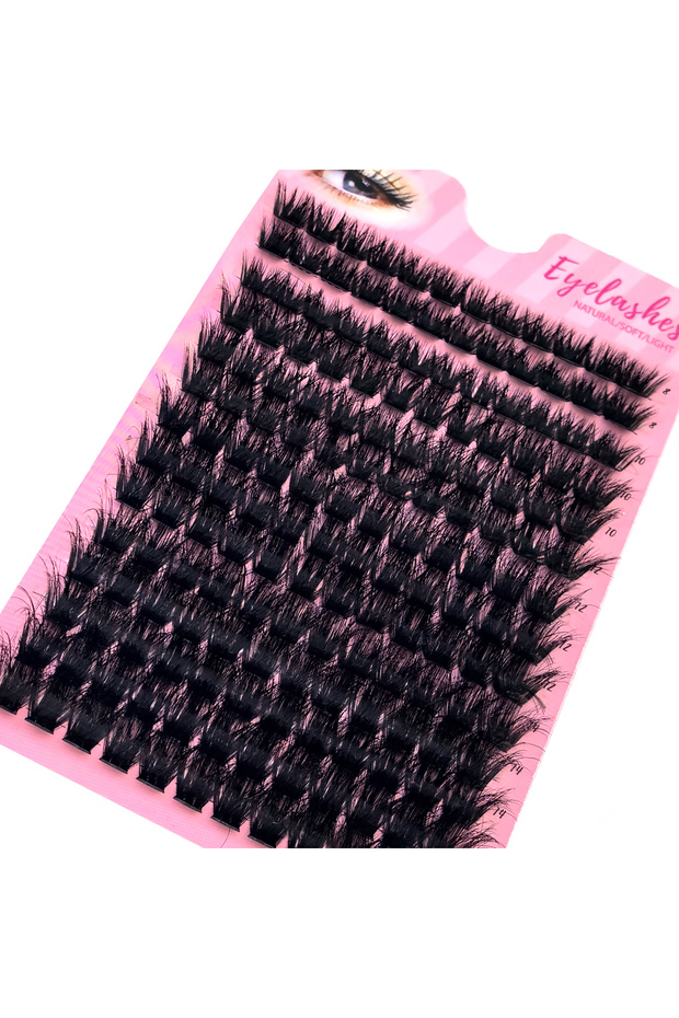 MIX D 150D HBZGTLAD Manga Lash Clusters With Spikes Wispy Cluster Eyelash Extensions Fluffy Anime E