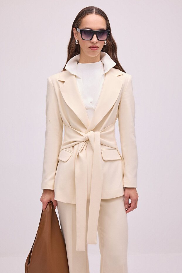 Tie-Up Jacket and Pants Set
