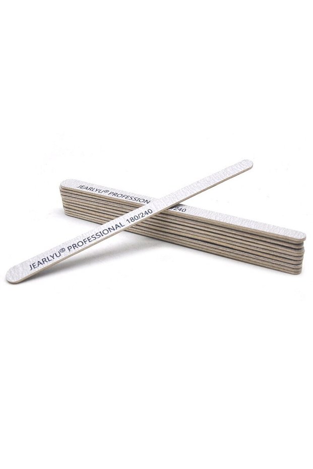 Grit180 240 10/50Pcs Strong Thick Wood Nail File Grit 100 180 240 Lima Buffer Manicure File Wooden S