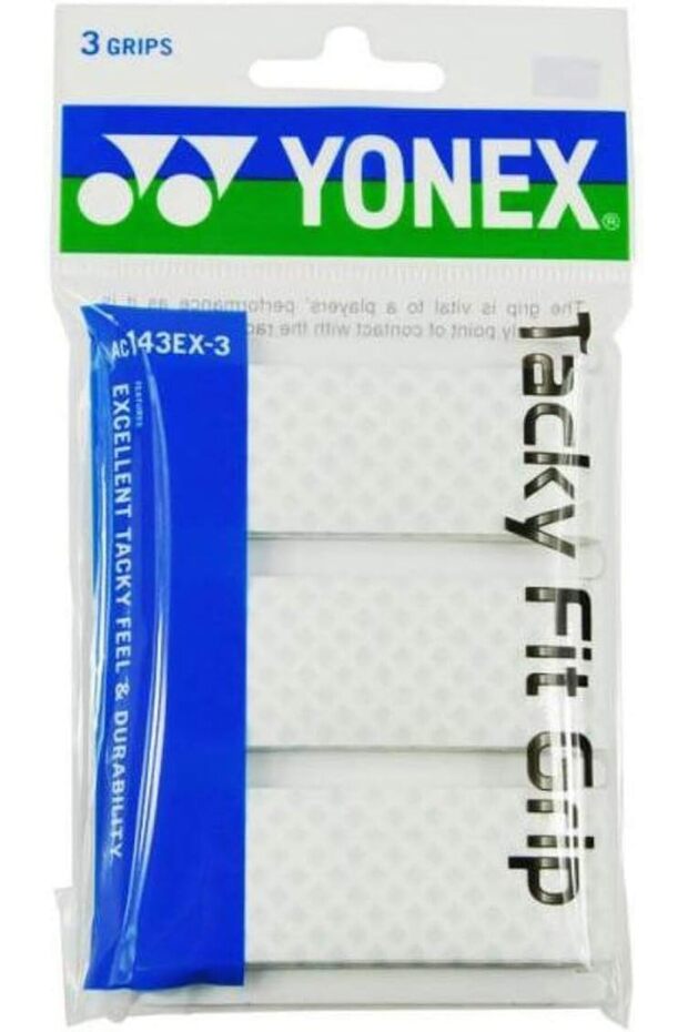 AC143EX-3 Tacky Fit Grip 3 Pack, White