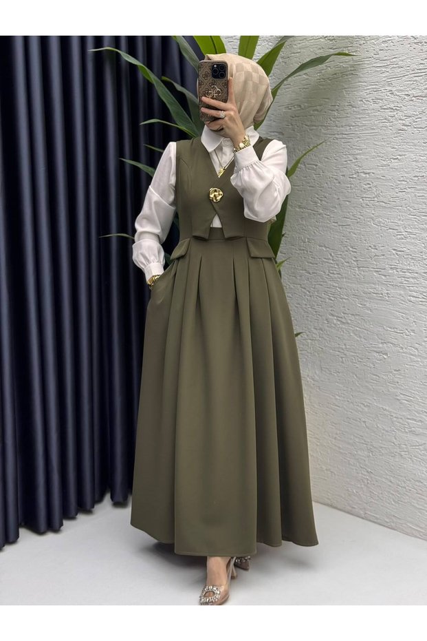 Women's Quality Stylish Hijab Khaki Jile