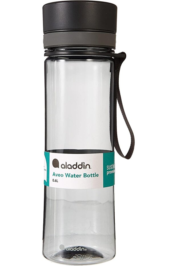 Aveo Water Bottle 0.6L Concrete Grey – - Leakproof - Wide Opening for Easy Fill - BPA-Free - Smooth Drinking Spout - Stain and Smell Resistant - Dishwasher Safe, 10-01101