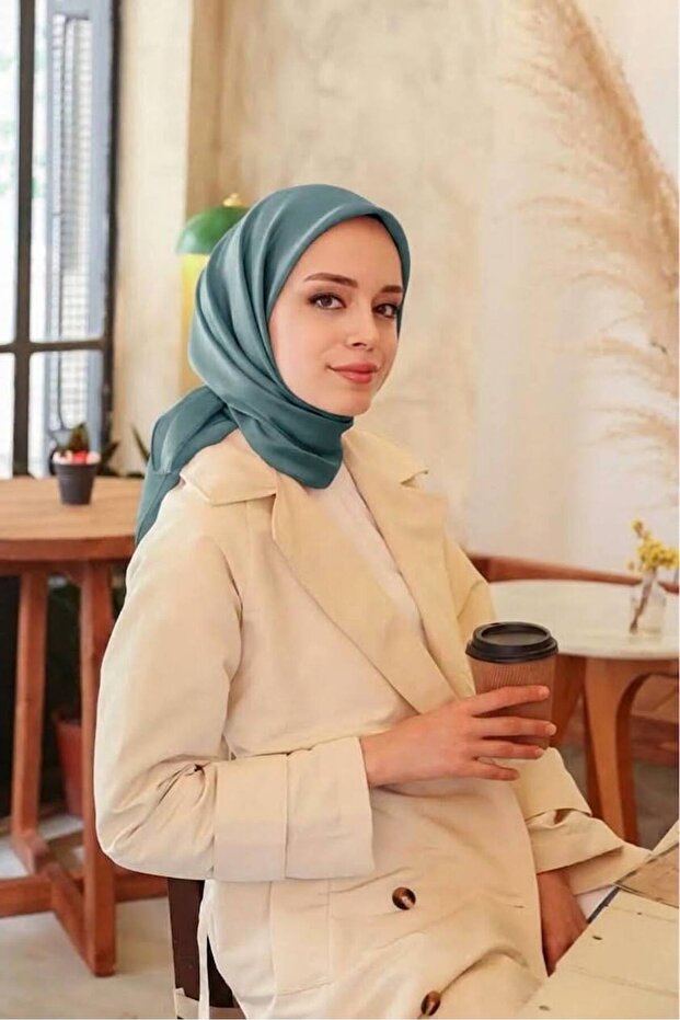 Reyon Scarf Satin Textured 95X95