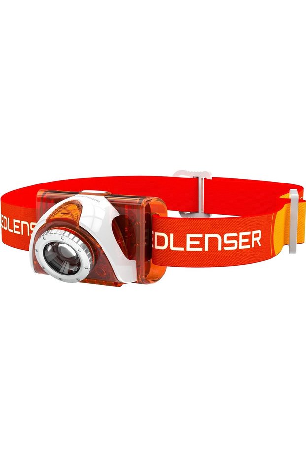 Led Lenser Seo 3 Orange Light Headlamp 6004