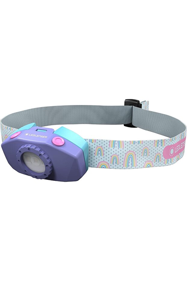 KIDLED2 Safe LED Headlamp for Kids Battery Operated White Red Blue Light Reading Light Light Toy Night Walking (Purple)