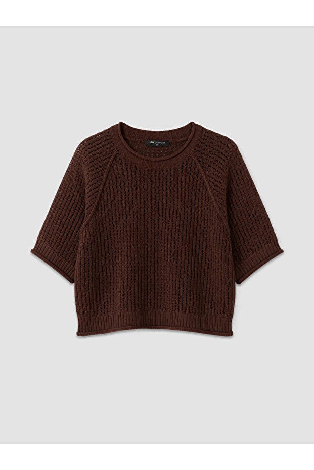 Zero Roba Collar Openwork Women's Knitwear Sweater from Uzg Store for Style Enthusiasts