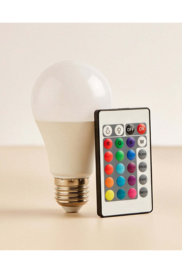 White Multicolour LED Light With Remote Control 16 Colours