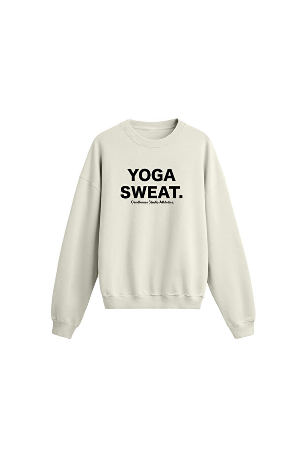 Yoga Printed Oversize Sweatshirt