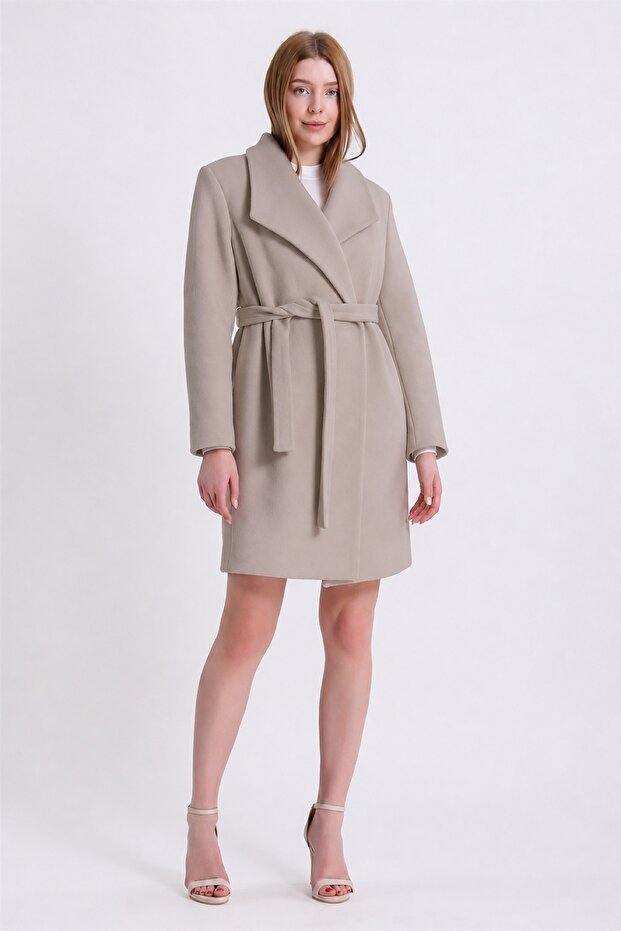 Beige Cashmere Coat
