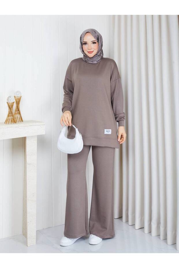 Women's Mink Front Arma Detailed Oysho Basic Set Asf412