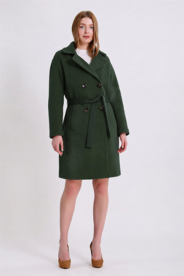 Green Cashmere Coat