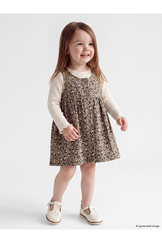 Esvab • Modern & Distinctive Zero Roba Collar Baby Girl Dress Set
