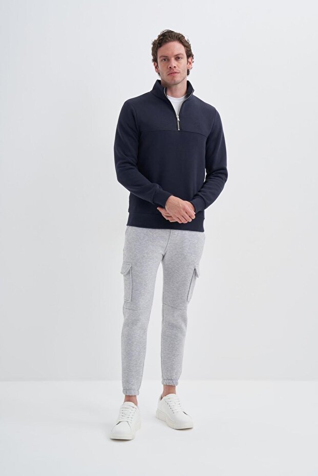 56180 Men's Mock Neck Sweat
