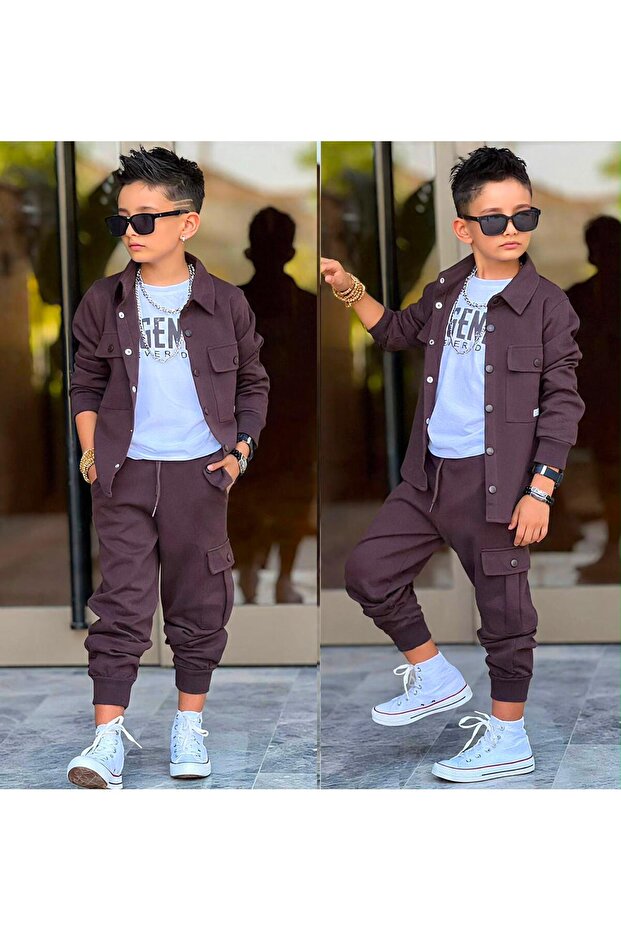 Boy's Front Buttoned Style Suit 60320