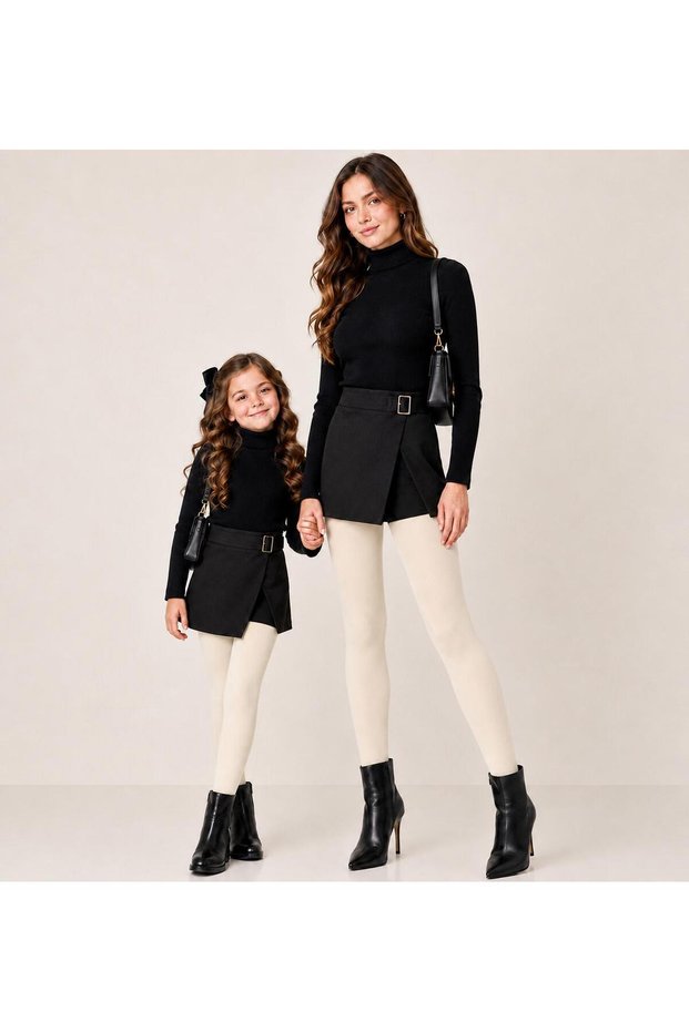 Mother Daughter 40 Denier Pantyhose Set Vanilla (You Create Your Own Combination)