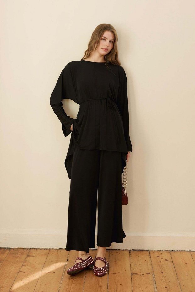 Asymmetric Premium Suit Black