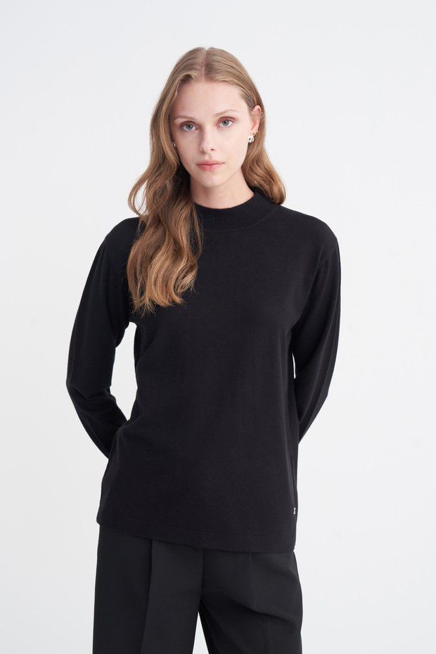 Half Turtleneck Black Knitwear 0153