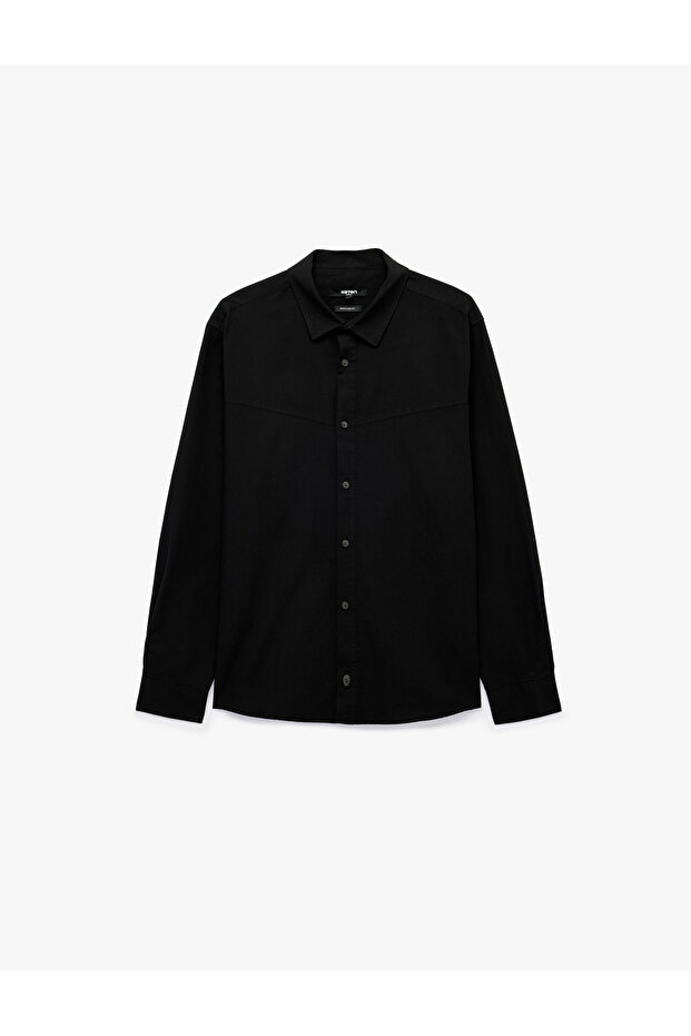 Regular Fit Classic Collar Buttoned Cotton Long Sleeve Oxford Shirt